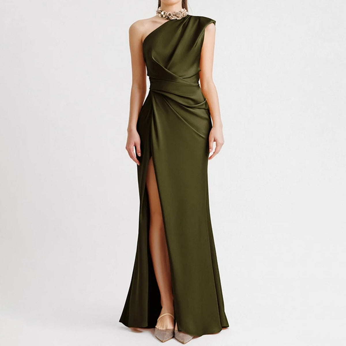 Leonard שמלת ערב כתף אחת