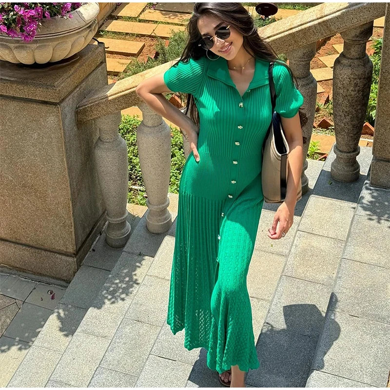 שמלת סריג אלגנטית - נוואבה