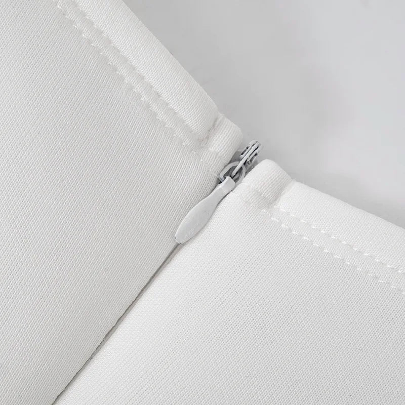 Sally שמלת מיני לבנה