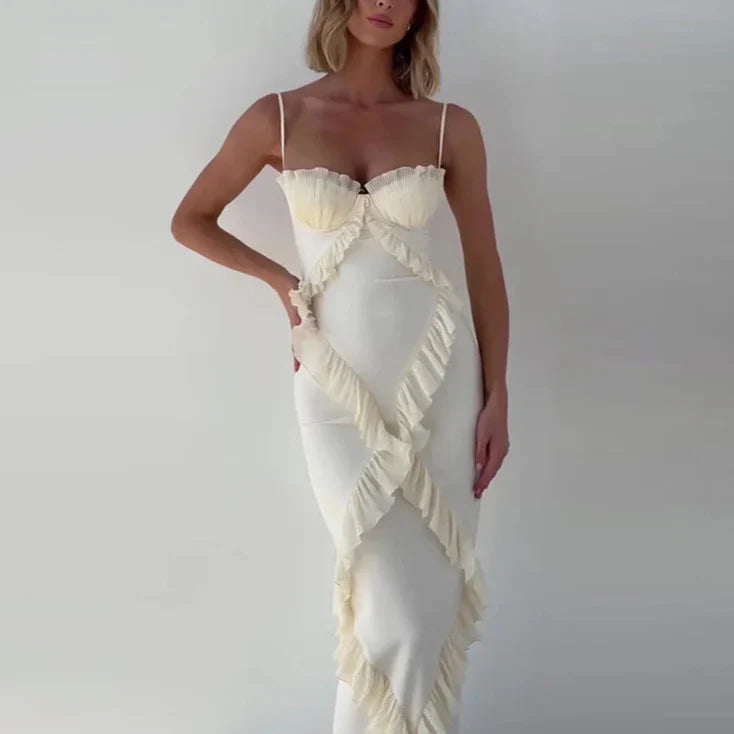 Lennon שמלת מקסי קפלים