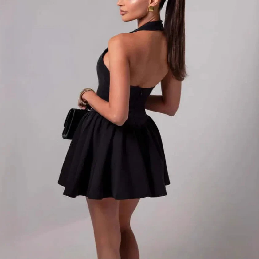 Ayla שמלת מיני קולר מחמיאה