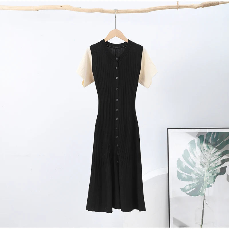 שמלת סריג אלגנטית - נוואבה