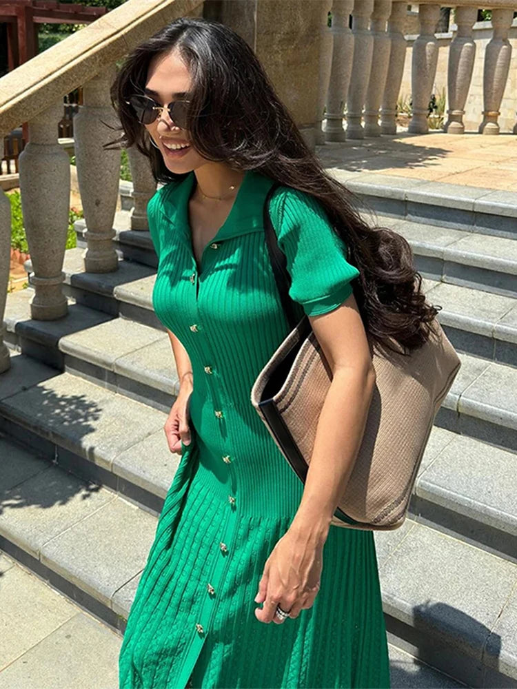 שמלת סריג אלגנטית - נוואבה