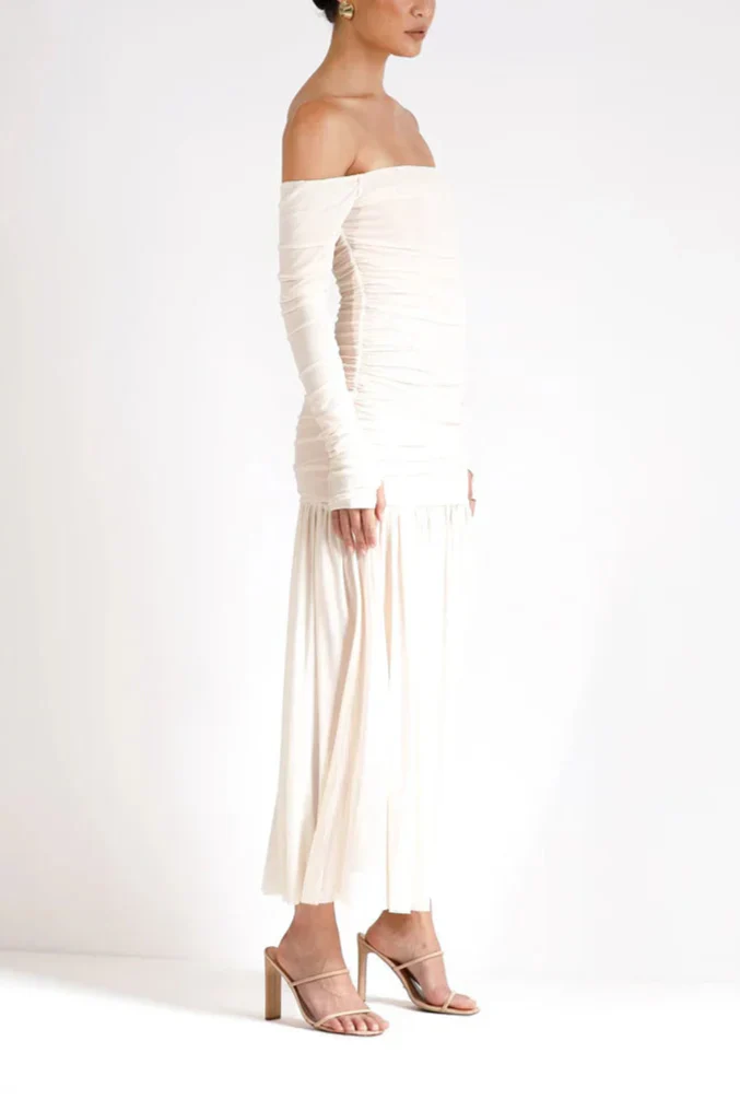 Vinny שמלת מידי אוף שולדר