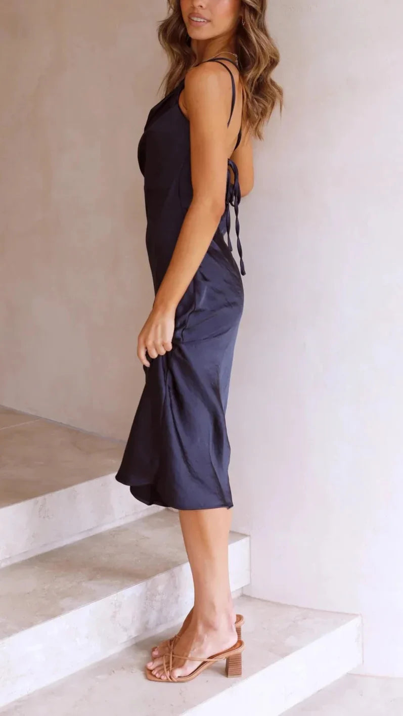 Monroe שמלת סאטן מידי