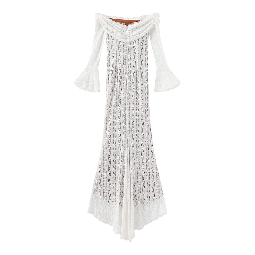 שמלת מקסי שרוול ארוך - נובמבר