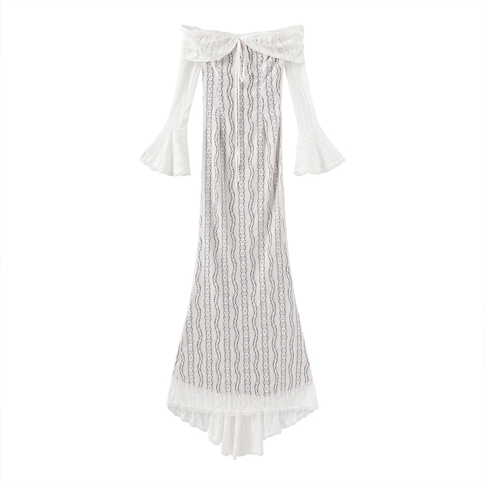 שמלת מקסי שרוול ארוך - נובמבר