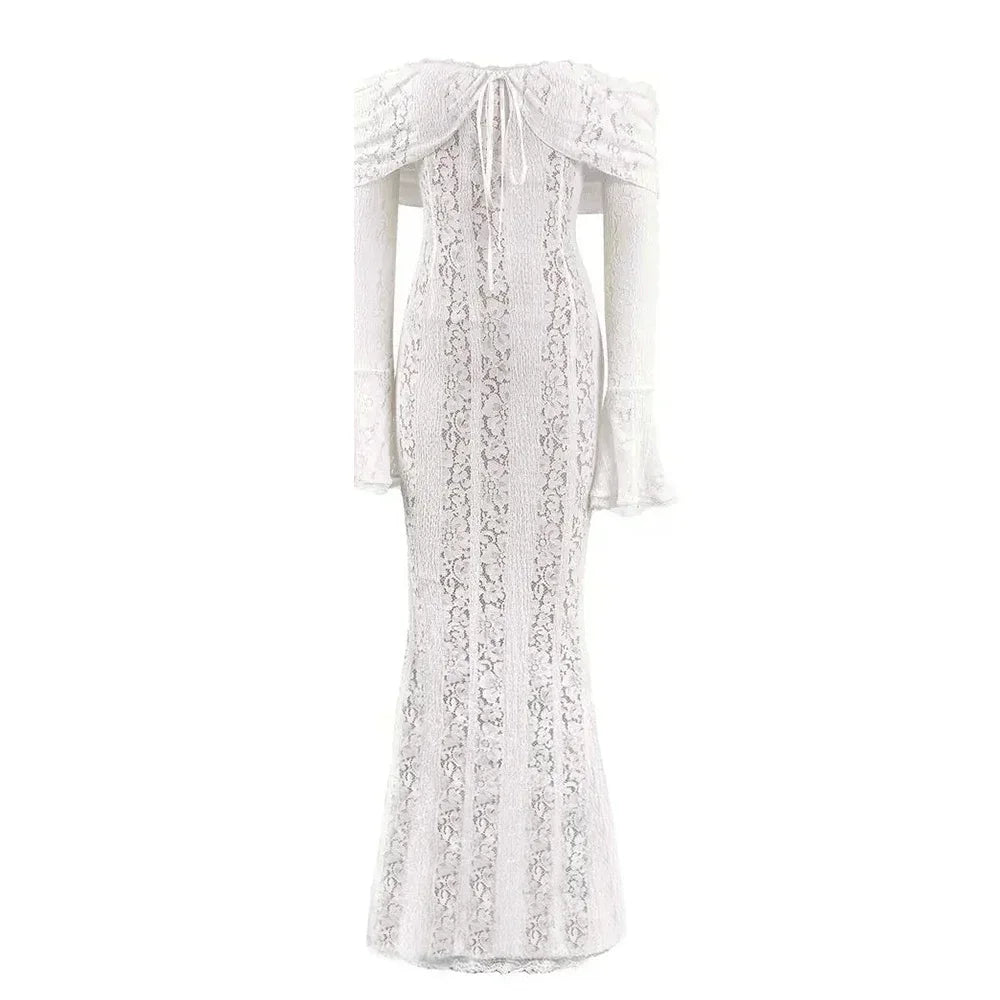 שמלת מקסי שרוול ארוך - נובמבר