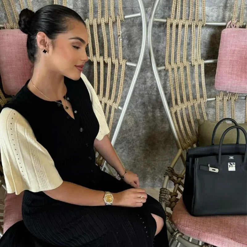 שמלת סריג אלגנטית - נוואבה